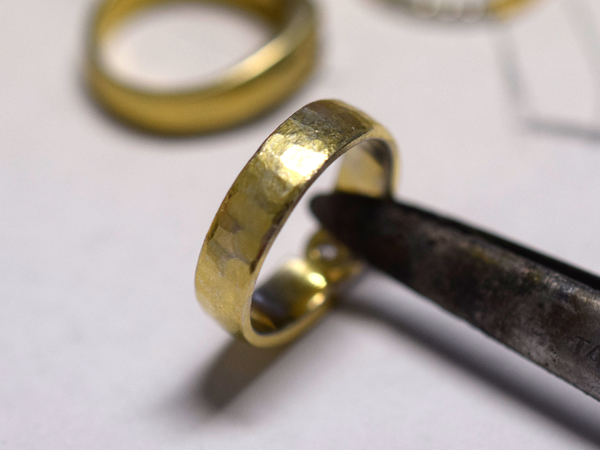 The band of the draft uncleaned after modification to the correct size.