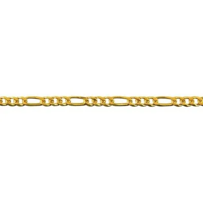 Bevelled figaro 1+3 diamond cut 2.8mm