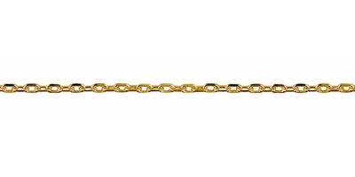 Chain width = 1.3mm Approx. weight 9ct yellow gold for 50cm = 3.38g Available in the following: 9ct white: 40, 45, 50, 55cm 9ct yellow : 40, 45, 50, 55cm