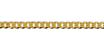 Chain width = 3.6mm Approx. weight 9ct yellow gold for 50cm = 13.35g Approx. weight 18ct yellow gold for 50cm = 17.4g Available in the following: 18ct yellow: 50, 55, 60, 70cm 9ct white: 50, 55, 60cm 9ct yellow : 40, 45, 50, 55, 60, 70cm 