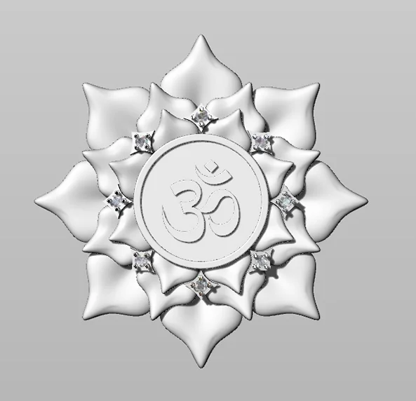 First digital layout of the pendant.