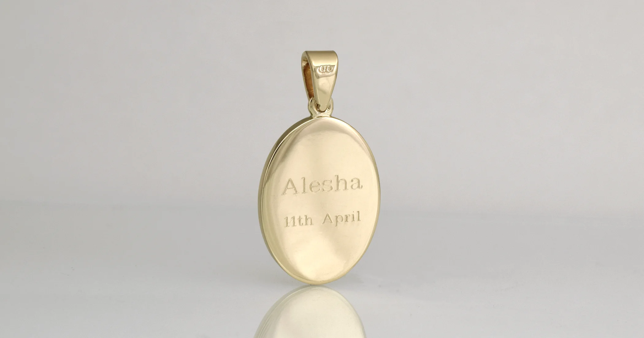 Birthdate and name engraved