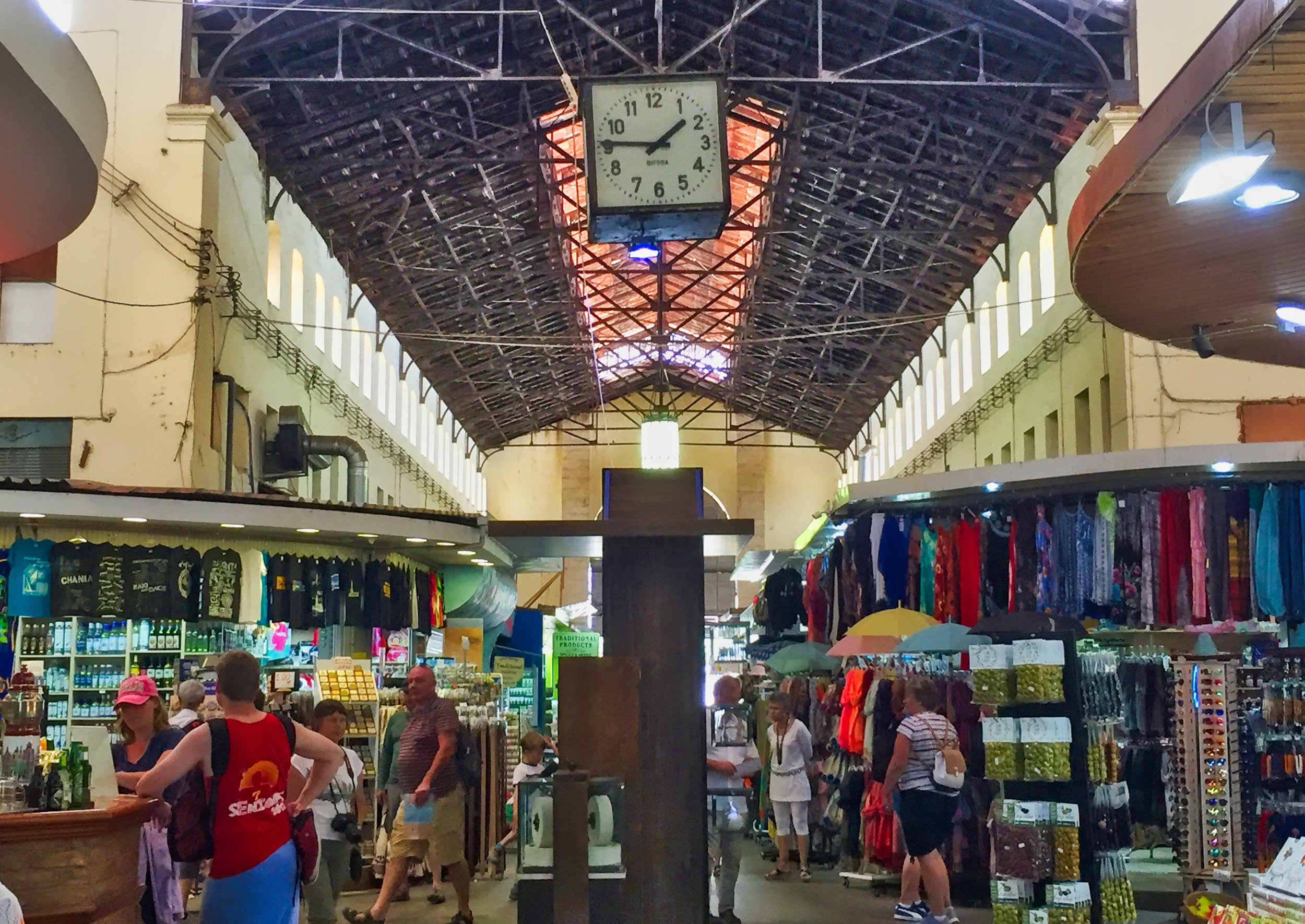 We left that dodgy cafe and found the local market. We ate there for less than the price of the terrible coffee.