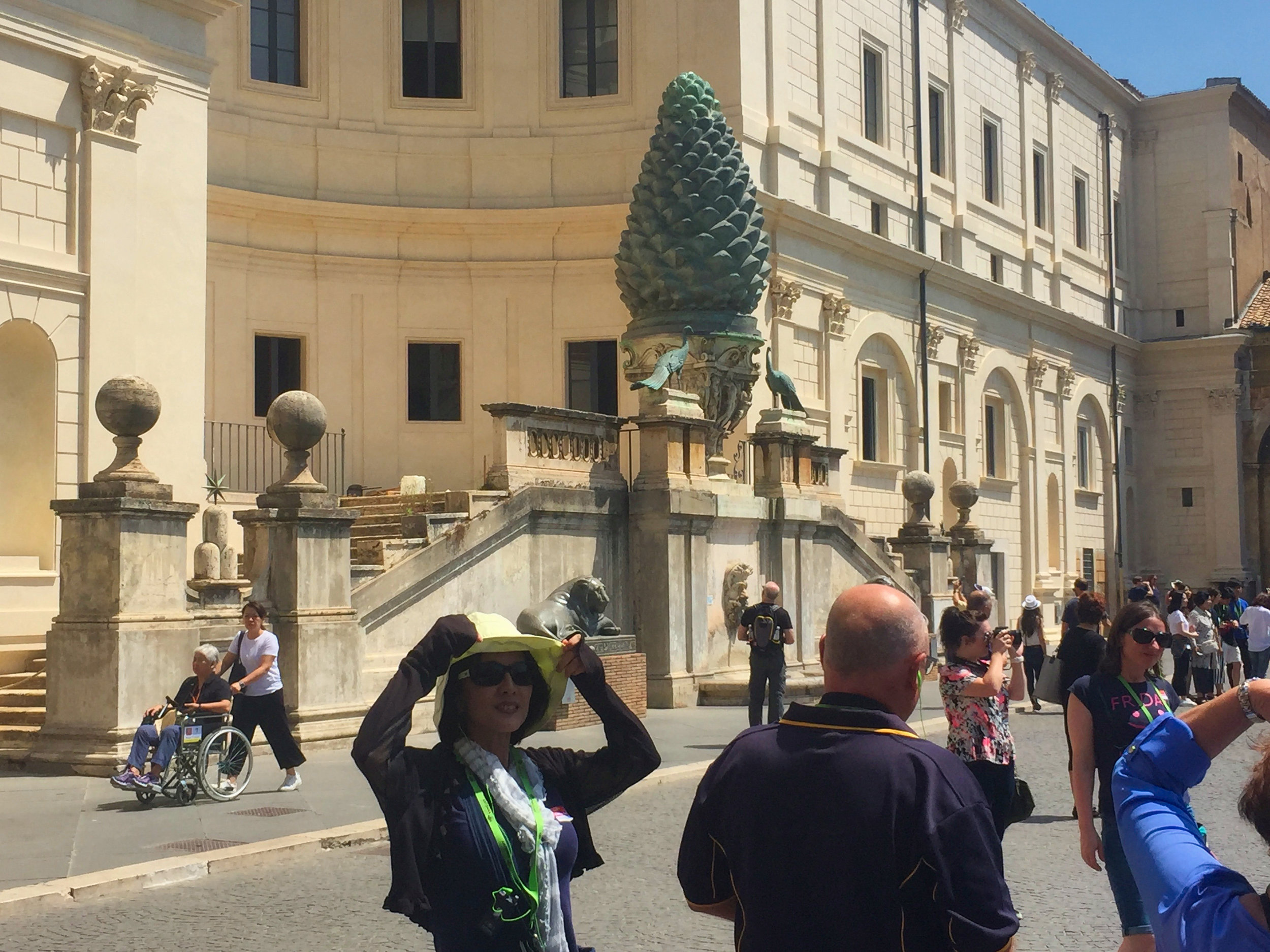  That pine cone. So much stuff from other cultures. I believe we were told the origin of the Pine cone fountain was Roman and the pine cone symbolises human enlightenment and the third eye. 