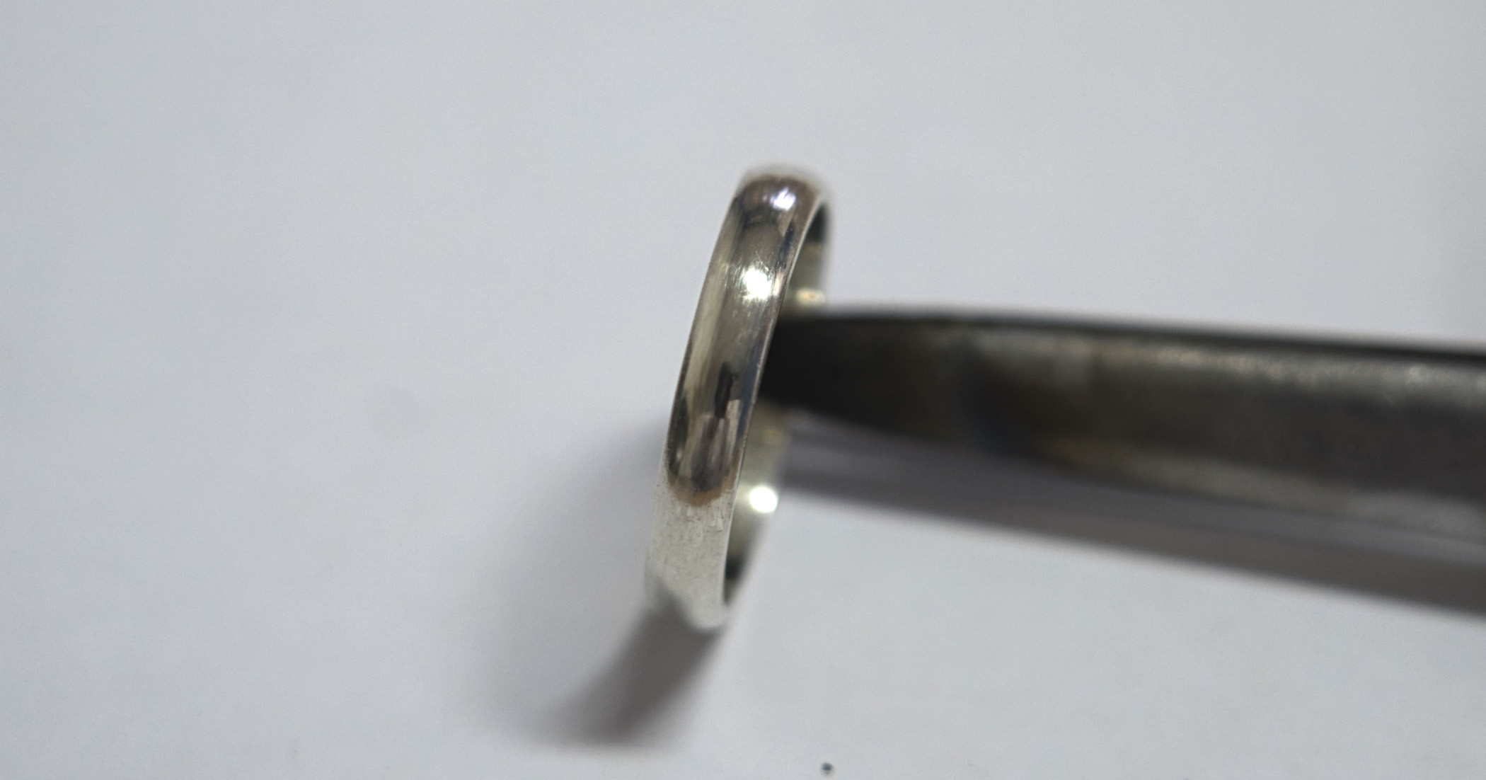 The ring after burnishing
