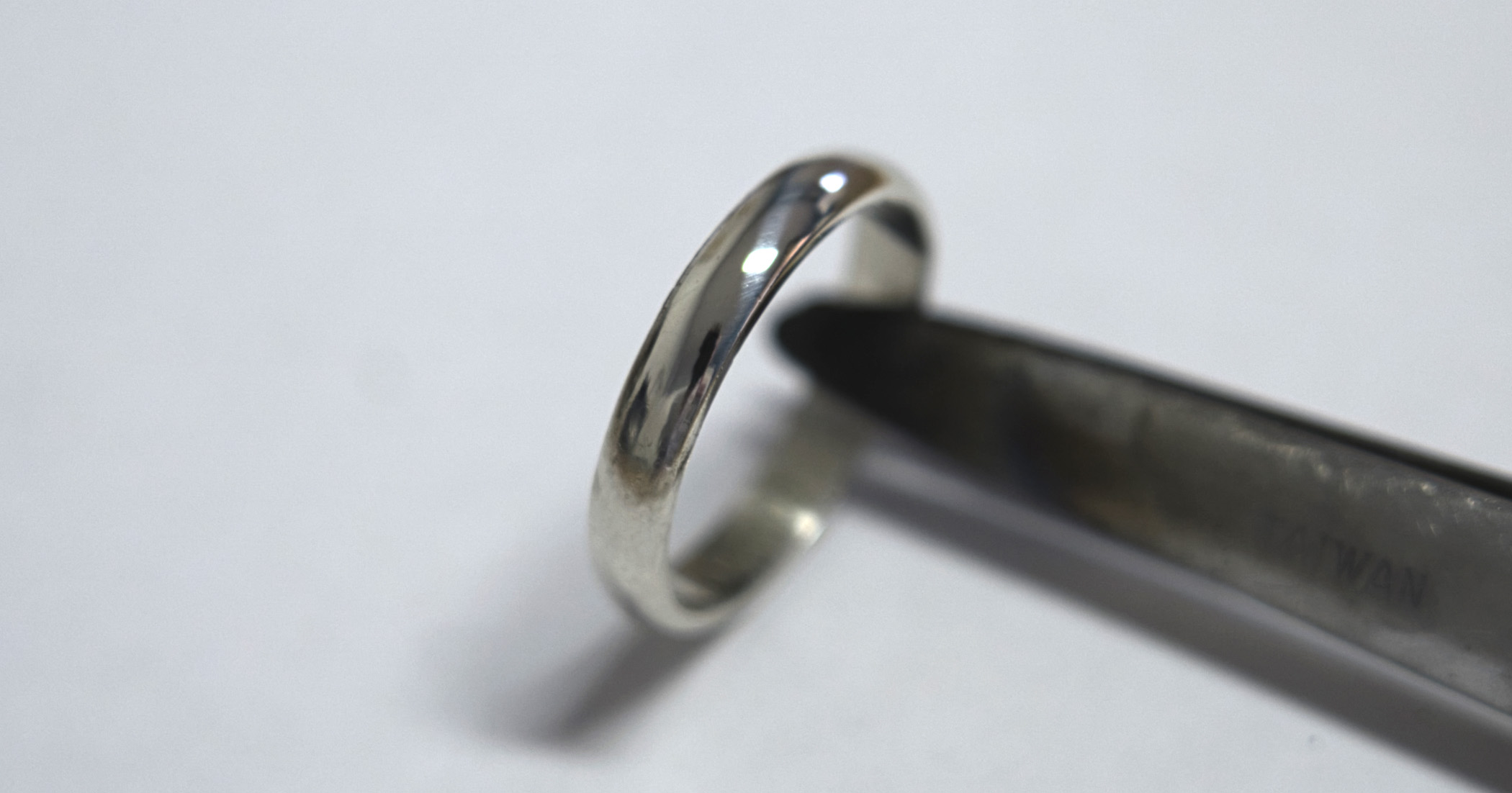 The surface after literally 3 seconds on the polishing motor