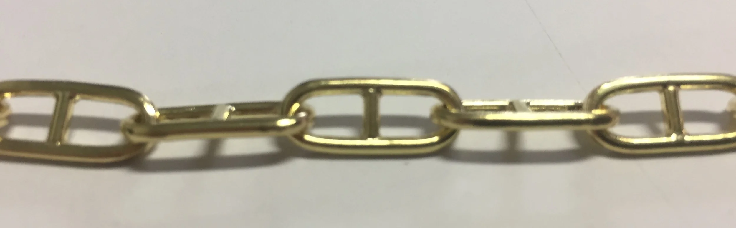 Photo snapped with my phone of the links prior to polishing