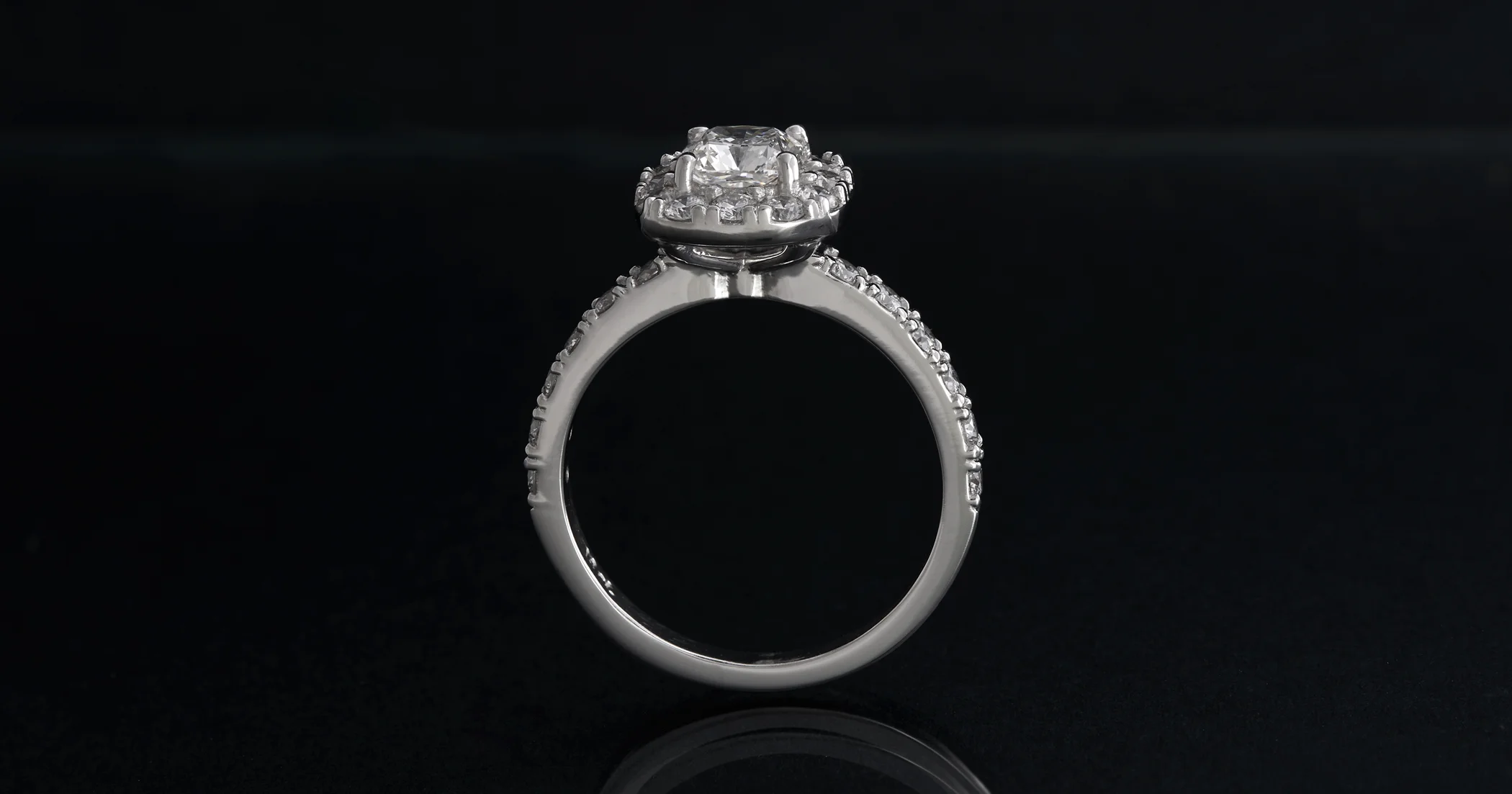 One more diamond added to each side of the band.