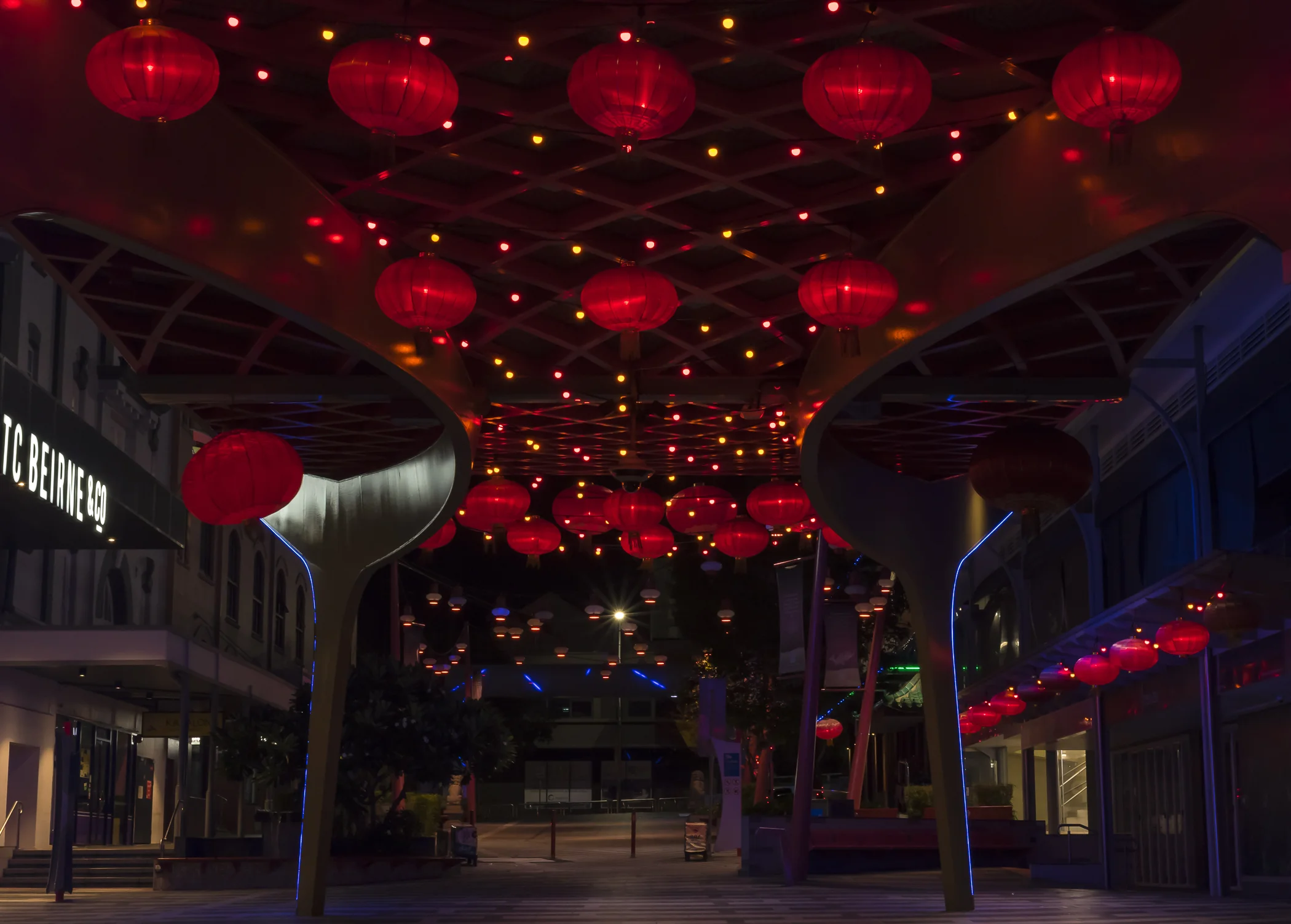 Chinatown in the Valley after tea with my son. A small break in the rain.