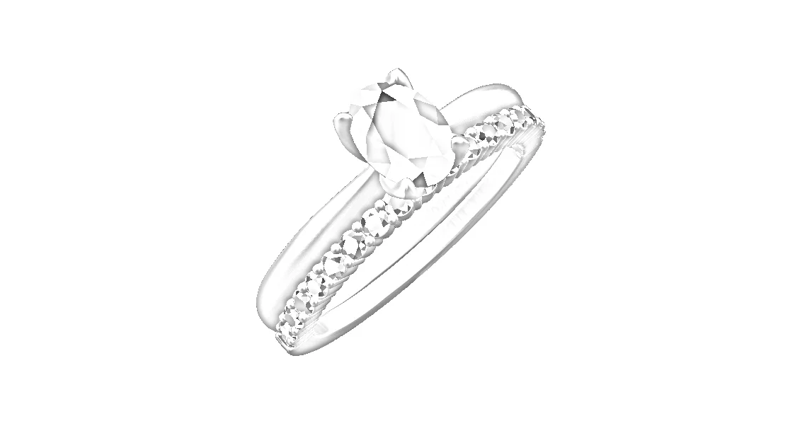The first wedding ring design.