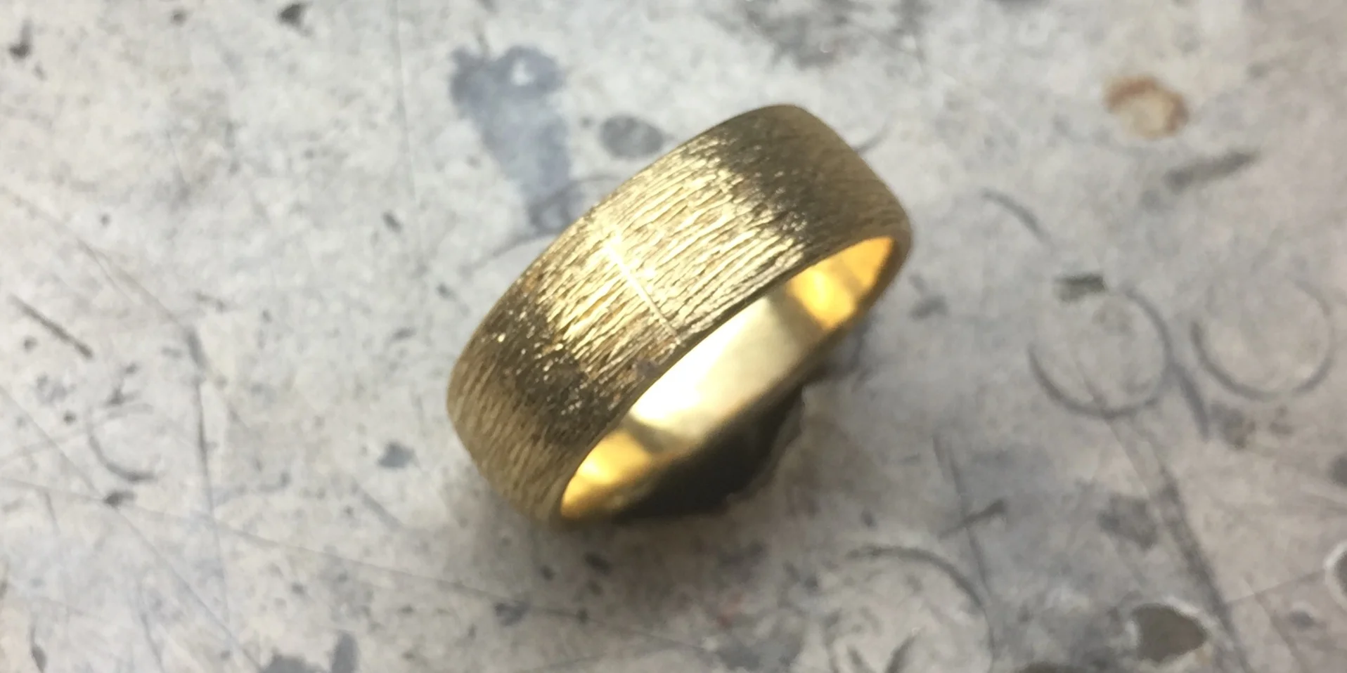 The draft with 3 varying degrees of texture applied for the customer to choose from..