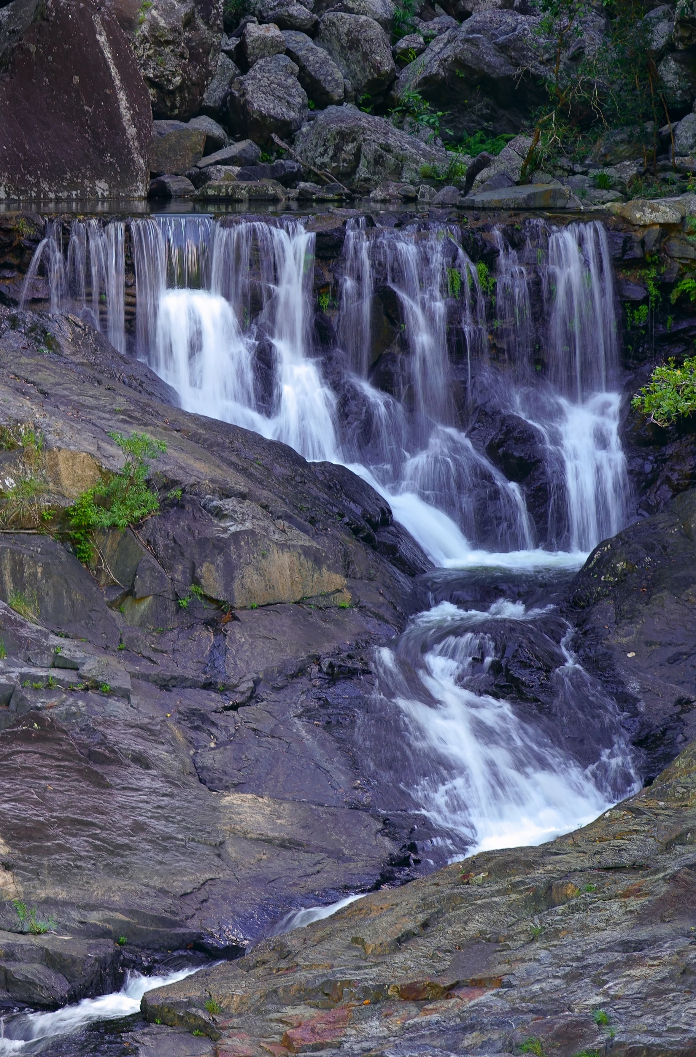 A section of the Water fall at Barron Gorge Hydroelectric Power Station.