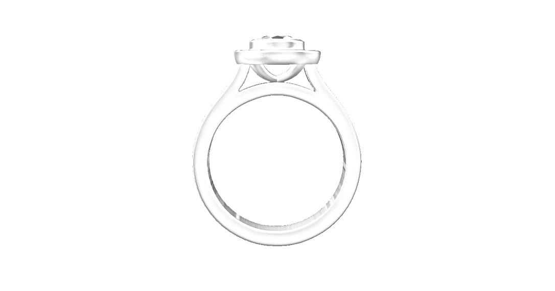 The design with the halo dropped down to the 6mm height.