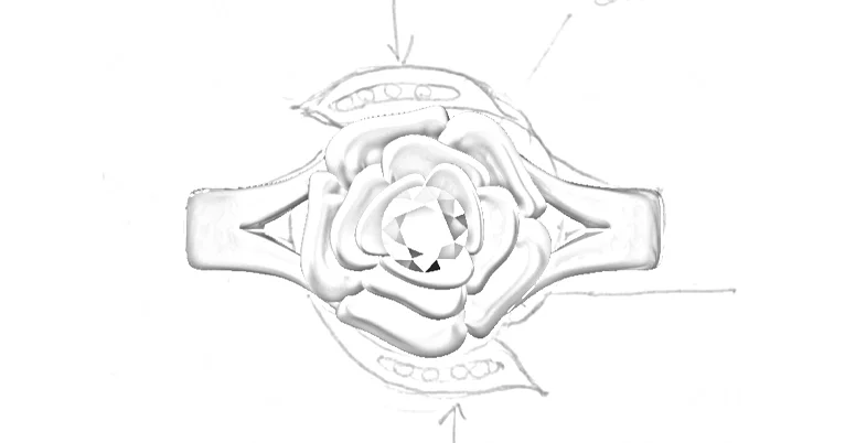 Adding the band to the rose