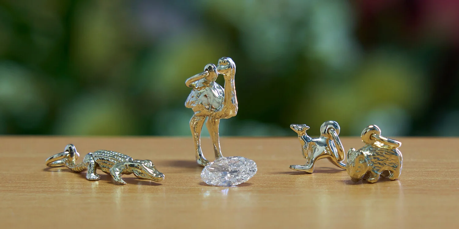 4 charms and a diamond