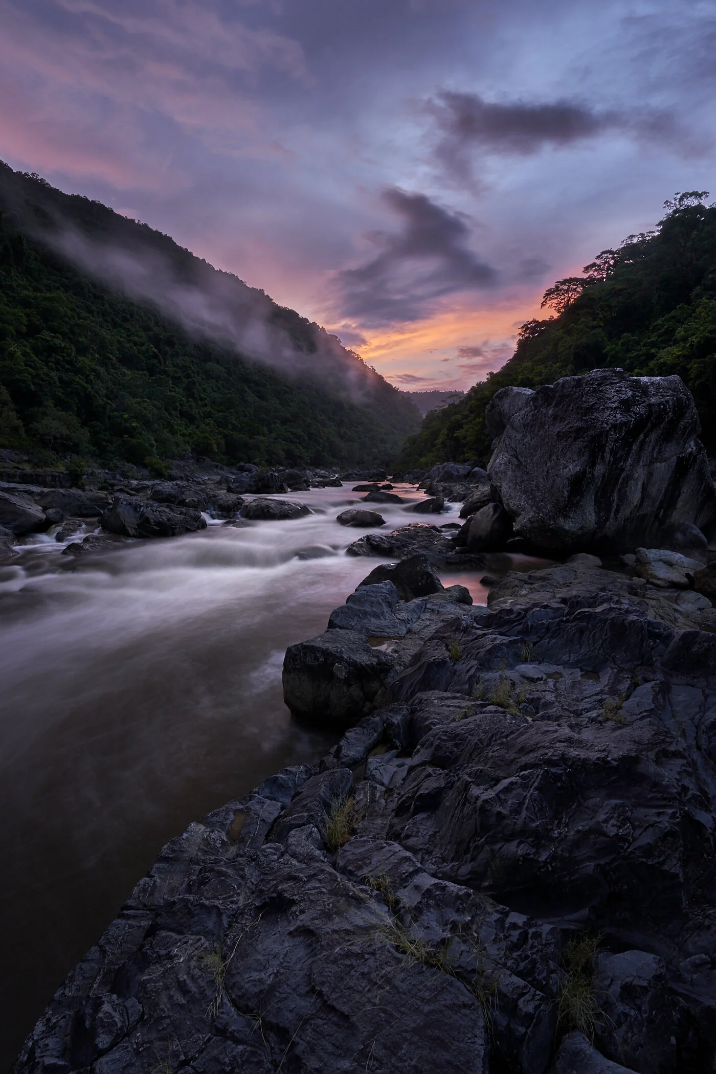 Sunset after burn in the Gorge 6th March 2020