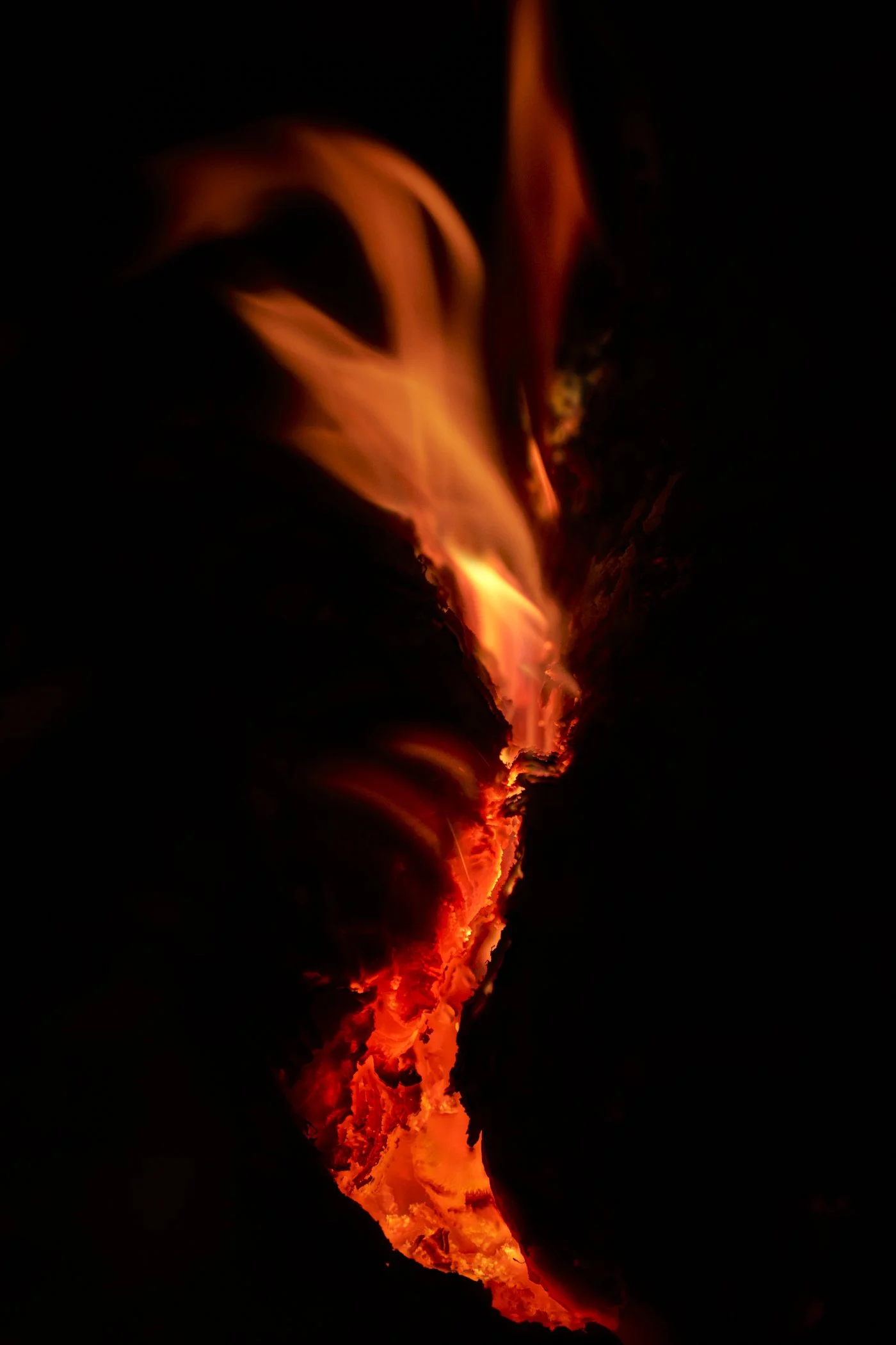 Read, black and white.