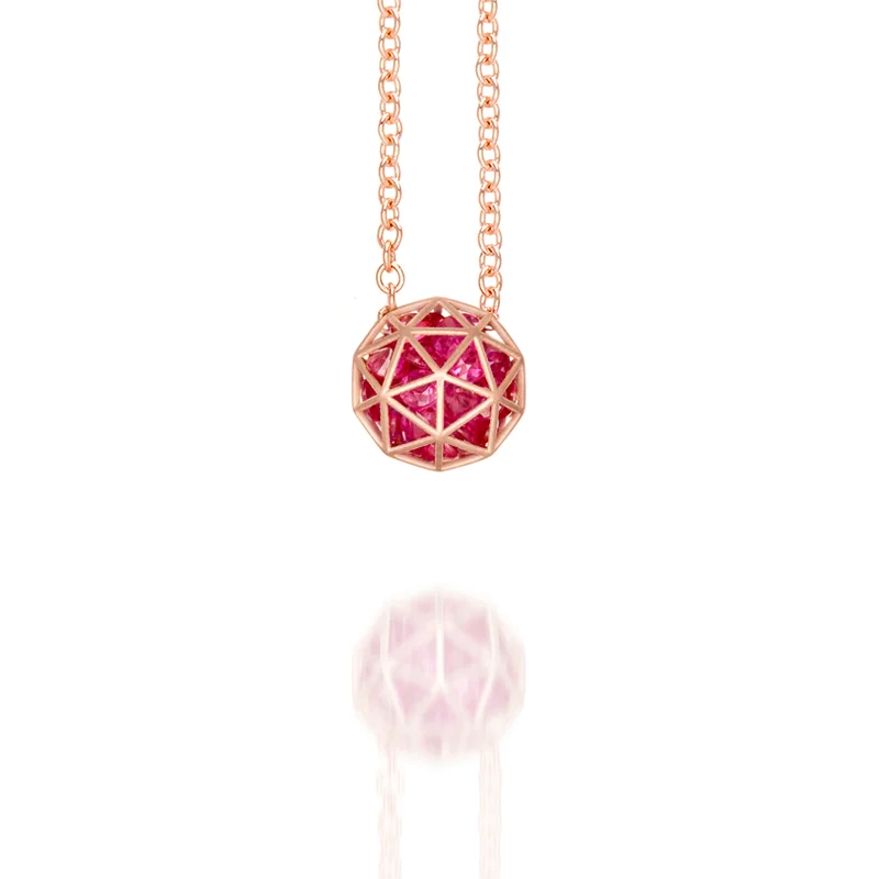 Ruby Decagon Pendant