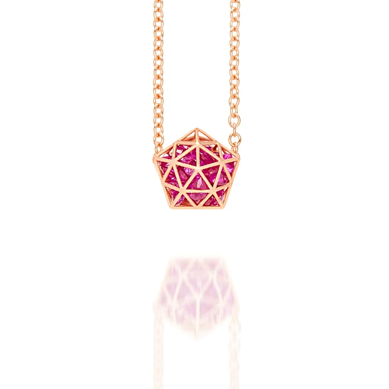 Ruby Pentagon Pendant