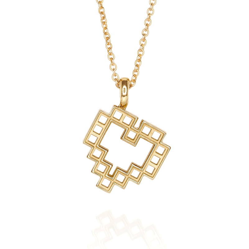 X-Stitch Initial Pendant