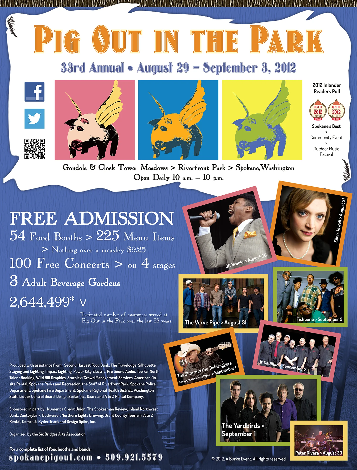Poster for Spokane's Favorite Food Fest!