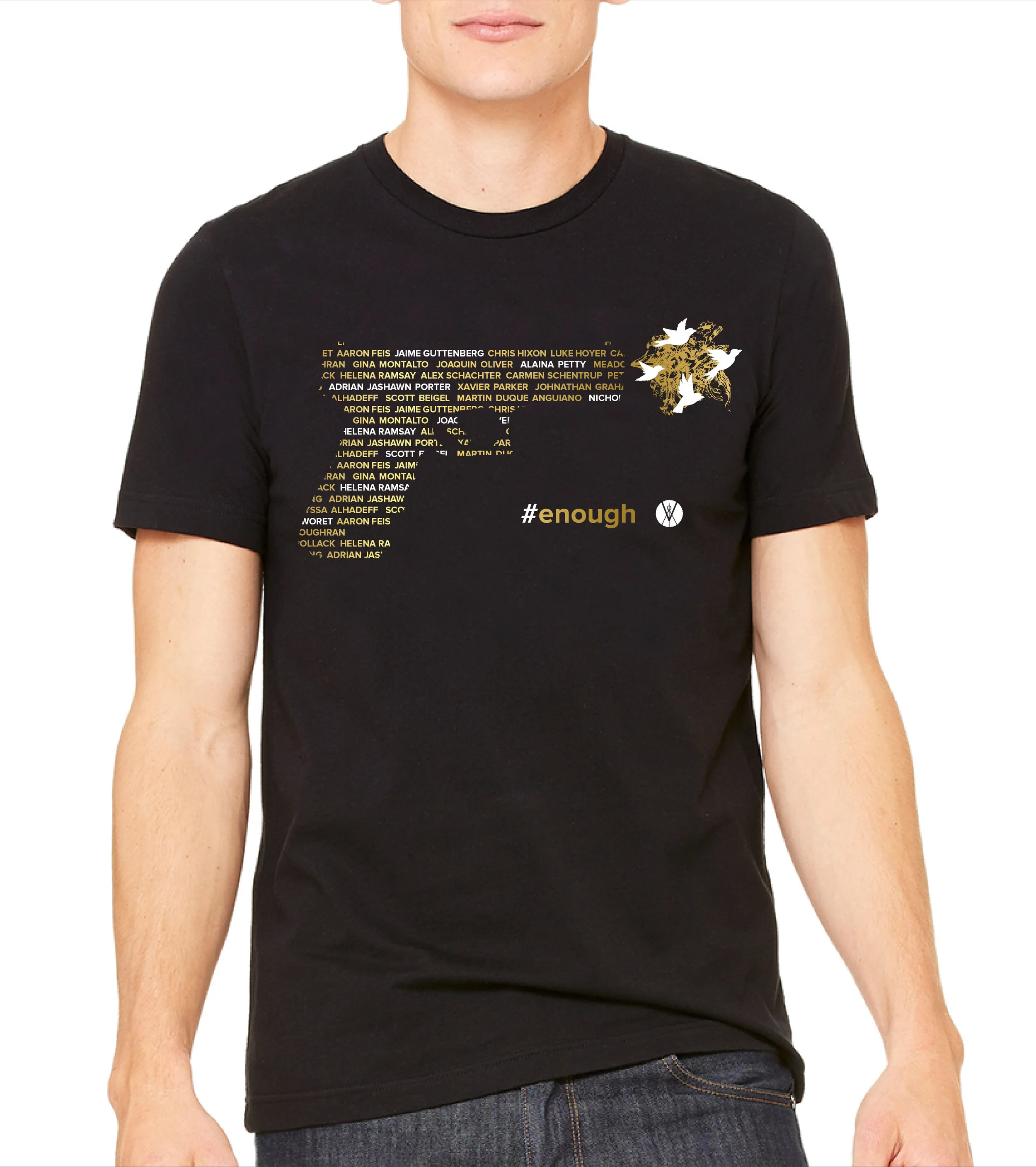Aim for Peace Tee Black 