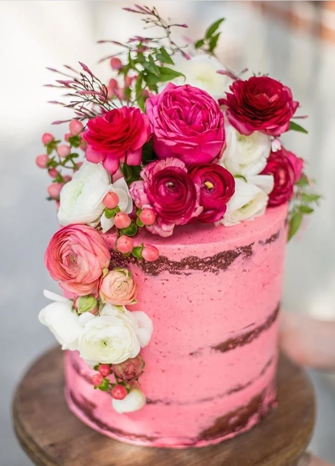 Semi Naked Pink Cake