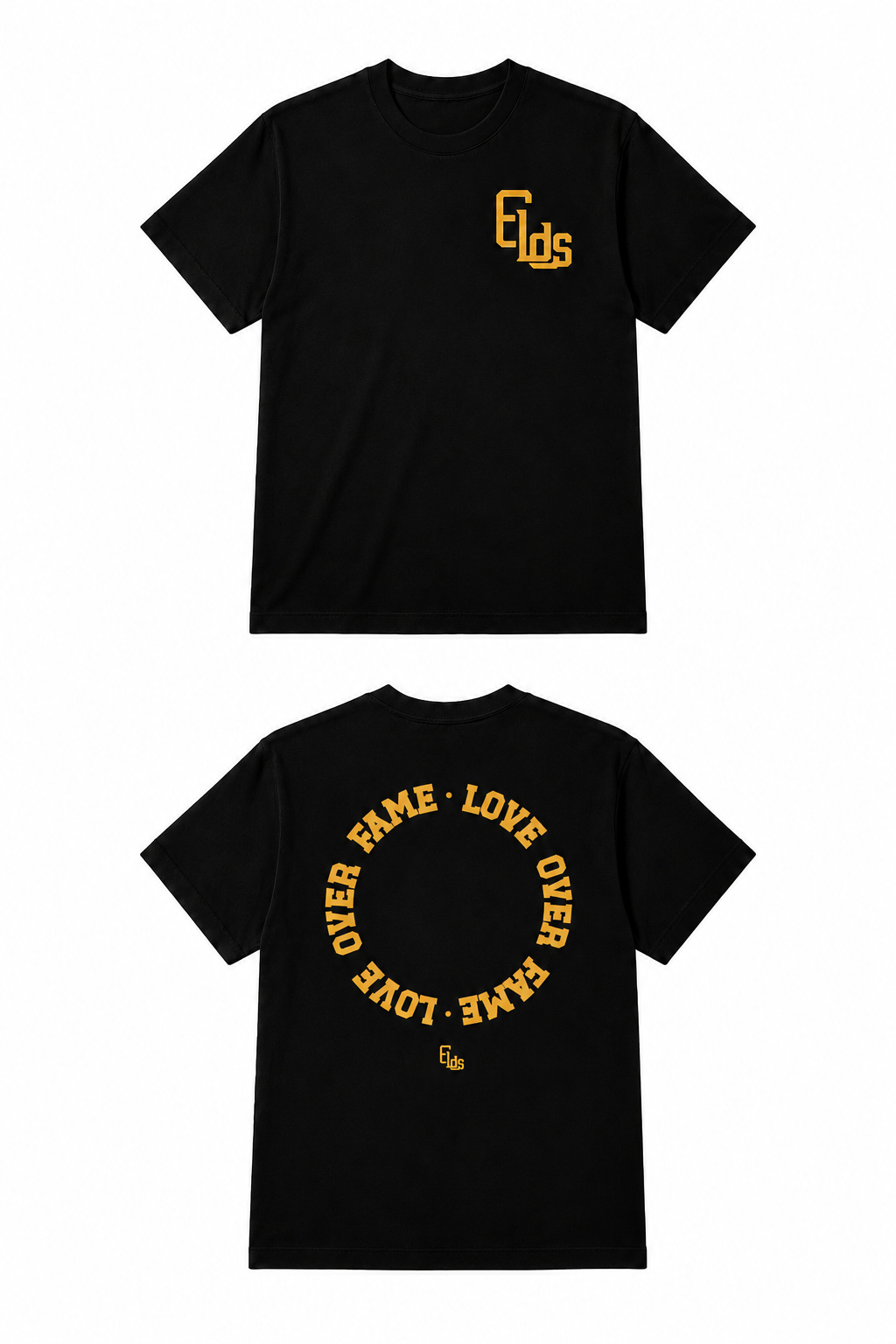 GOLD LOVE OVER FAME TEE