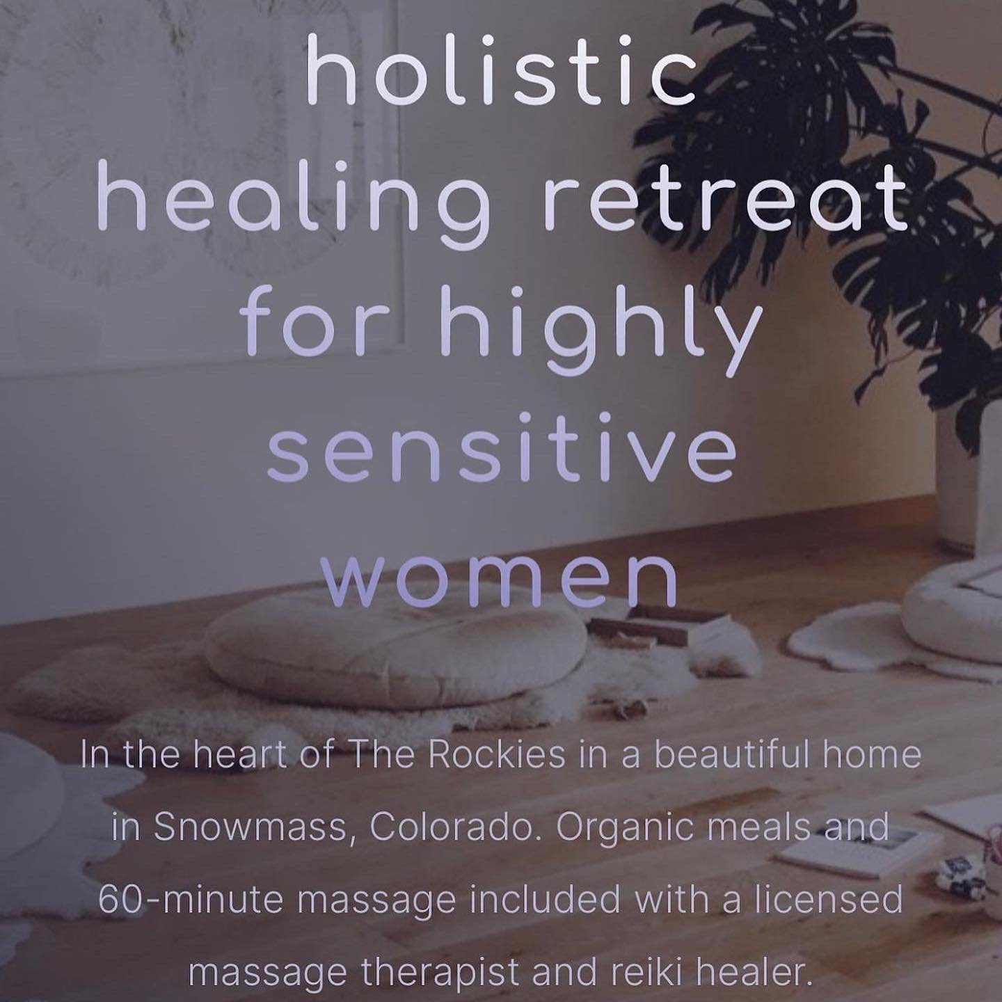 Calling all tender hearted, sensitive women! Join me and @juliawillingertherapy for a restorative and deeply healing retreat in the gorgeous Colorado mountains.

Come by held by two psychotherapists and yoga teachers. We will be teaching on how to nu