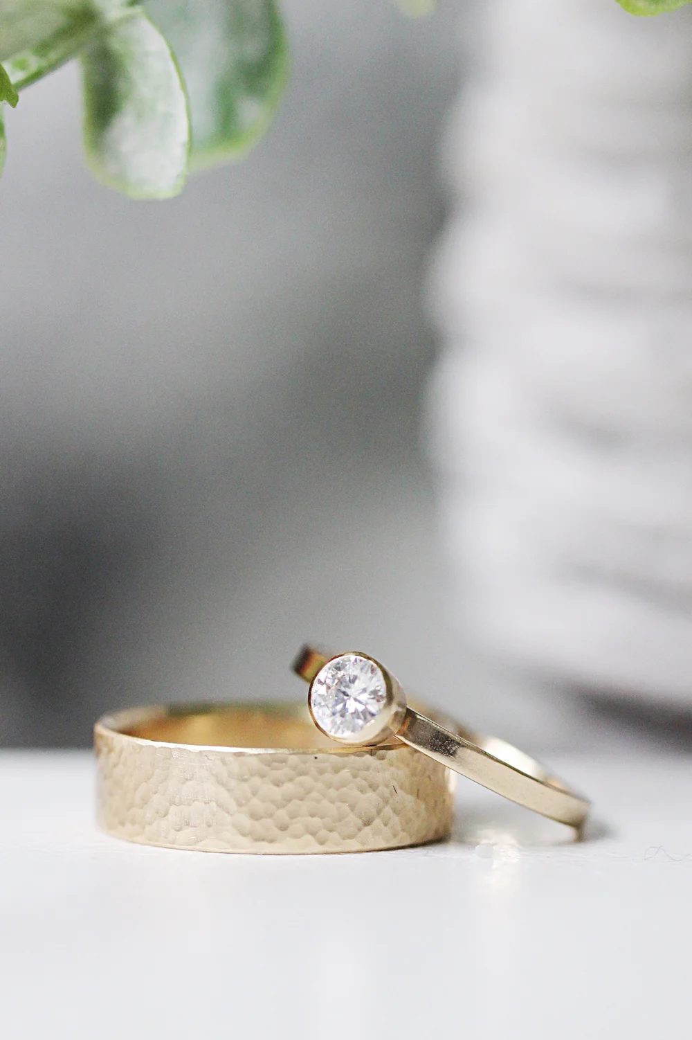 Bezel Setting Engagement Rings
