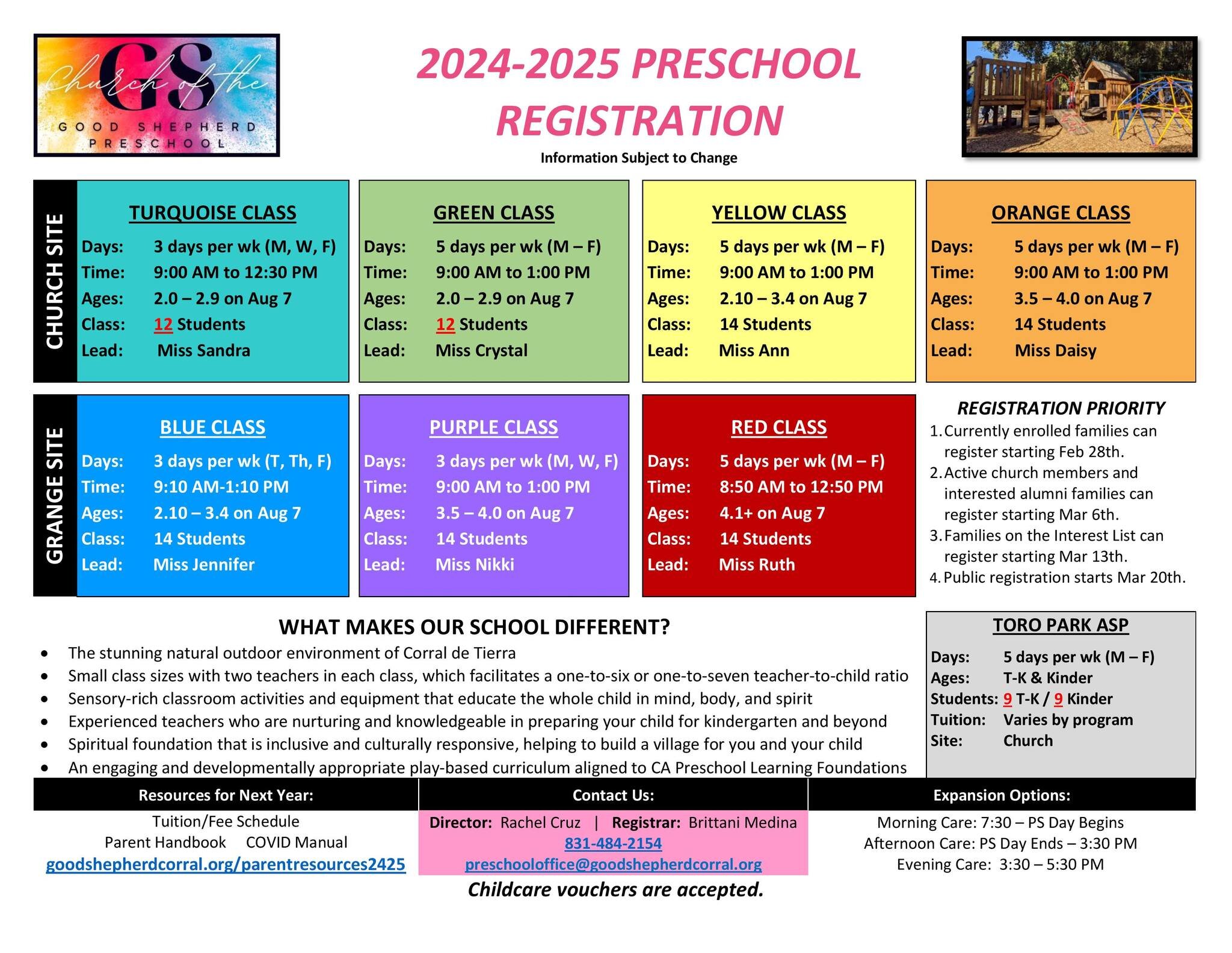 Registration is now OPEN for the 24-25 school year at our unique preschool! Share this exciting news with your friends and family! We offer preschool starting at 2 years old, no potting training is required. 🍃 Dive into the beauty of Corral de Tierr