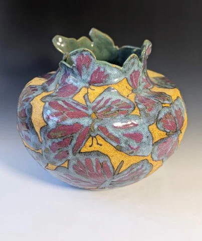 Hotz,Handbuilt Butterfly Vase.jpg
