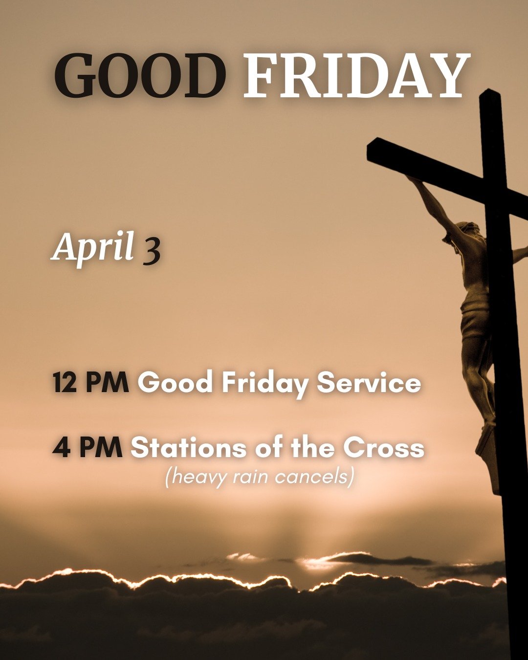 &ldquo;He himself bore our sins&rdquo; in his body on the cross, so that we might die to sins and live for righteousness; &ldquo;by his wounds you have been healed.&rdquo; 1 Peter 2:24

On this most solemn day of the Triduum, we gather to commemorate