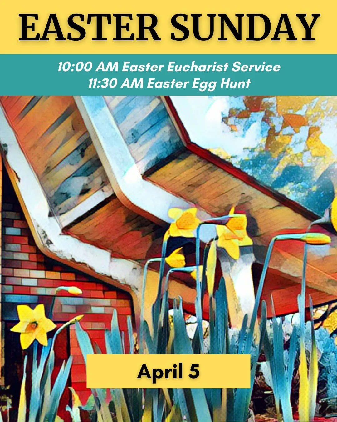 Alleluia! Christ is risen! He is risen indeed! Alleluia!

Join us on Easter morning for a joyful celebration of our Lord's resurrection. We will gather in the church to proclaim the victory of life over death through Scripture, hymns of praise, the r