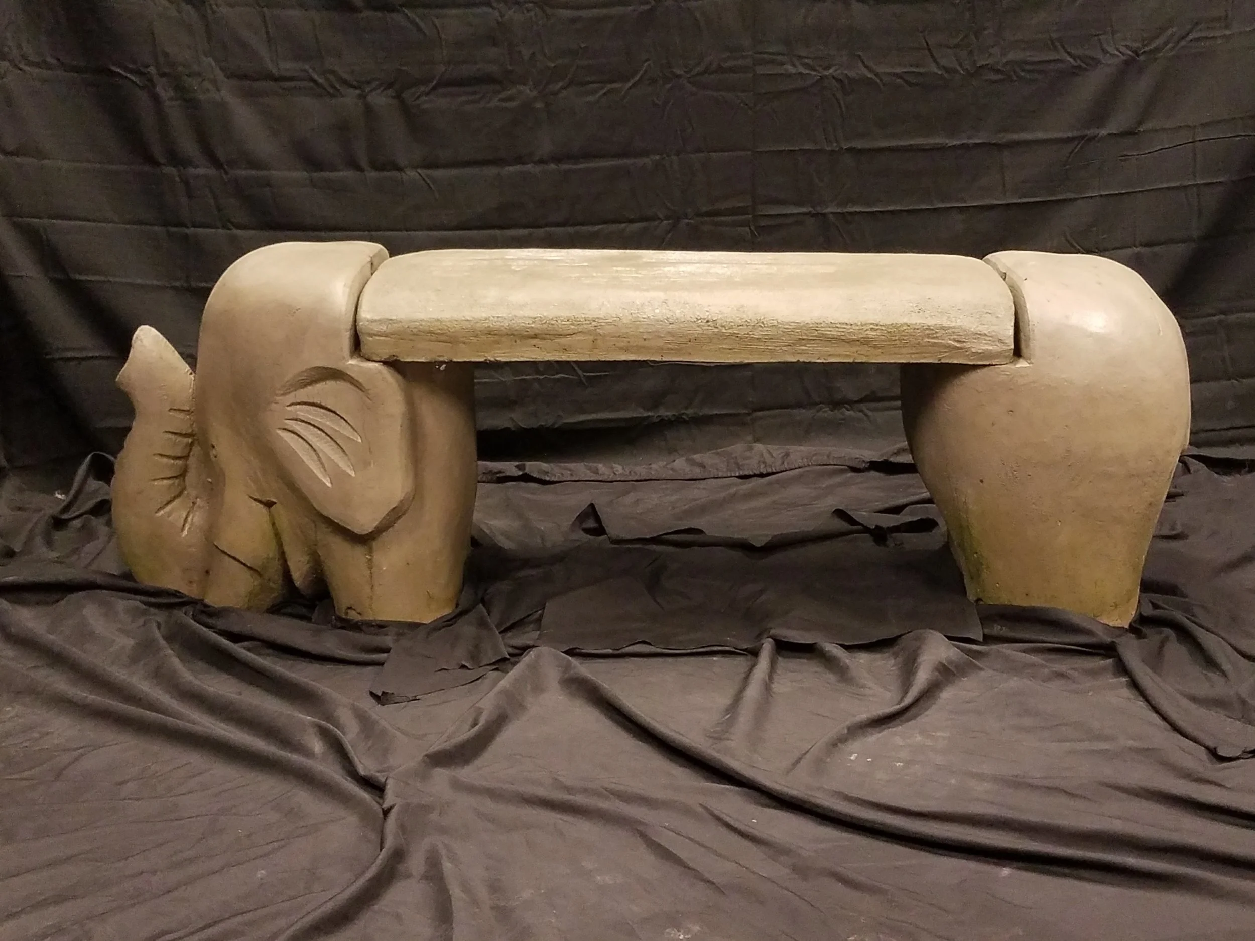 H and I Stone Casting, LLC * Benches * B04 Elephant Bench