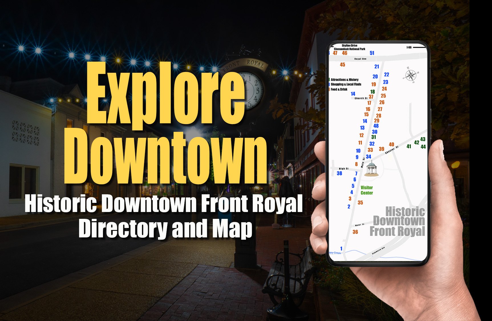 Explore Downtown Front Royal: A New Map &amp; Local Directory