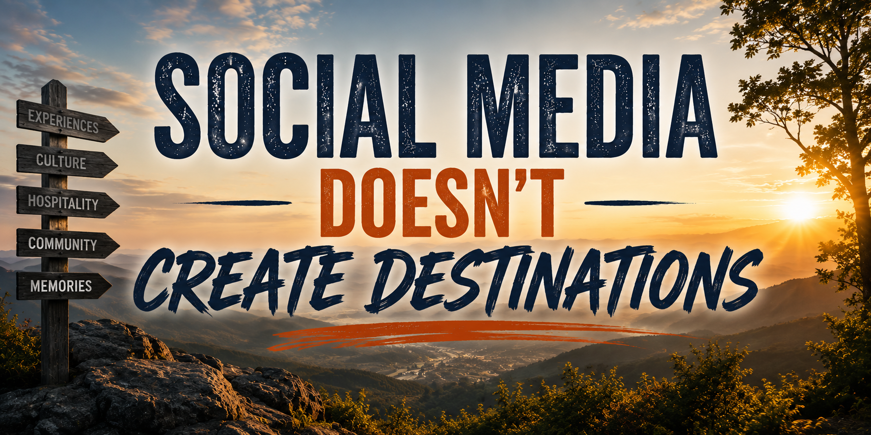 Social Media Doesn’t Create Destinations