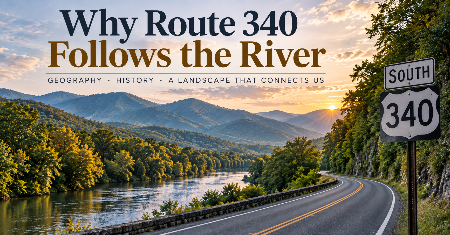Why Route 340 Follows the River