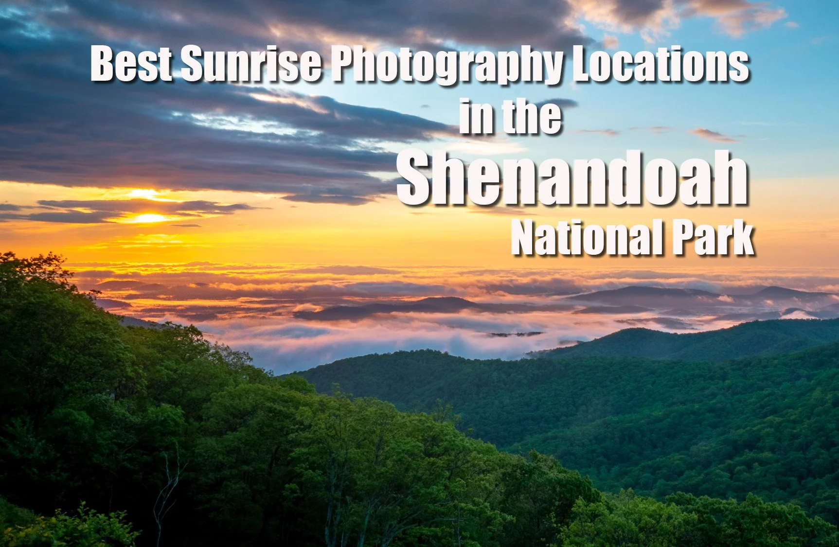 Sunrise over the Shenandoah National Park Photo