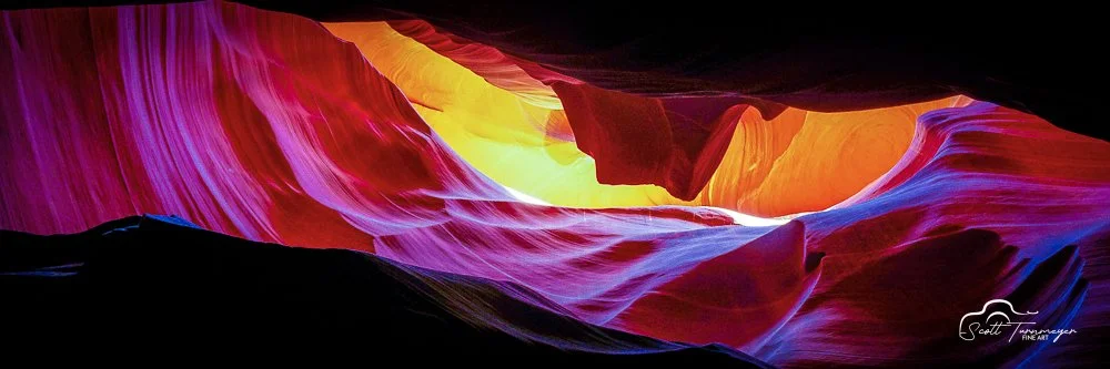 Antelope Canyon Arizona slot canyon colors and light rays near Page Arizona