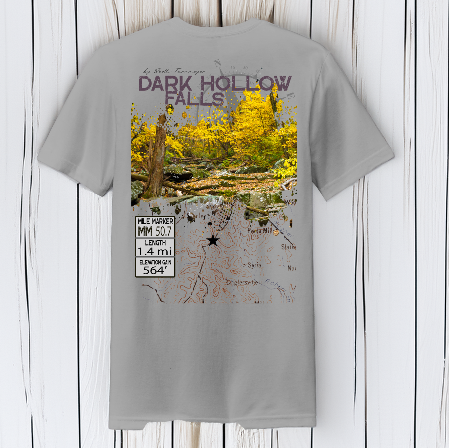 Dark Hollow Falls T-Shirt in the Shenandoah National Park