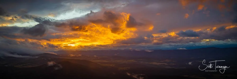Gooney Manor Overlook sunset in Shenandoah National Park