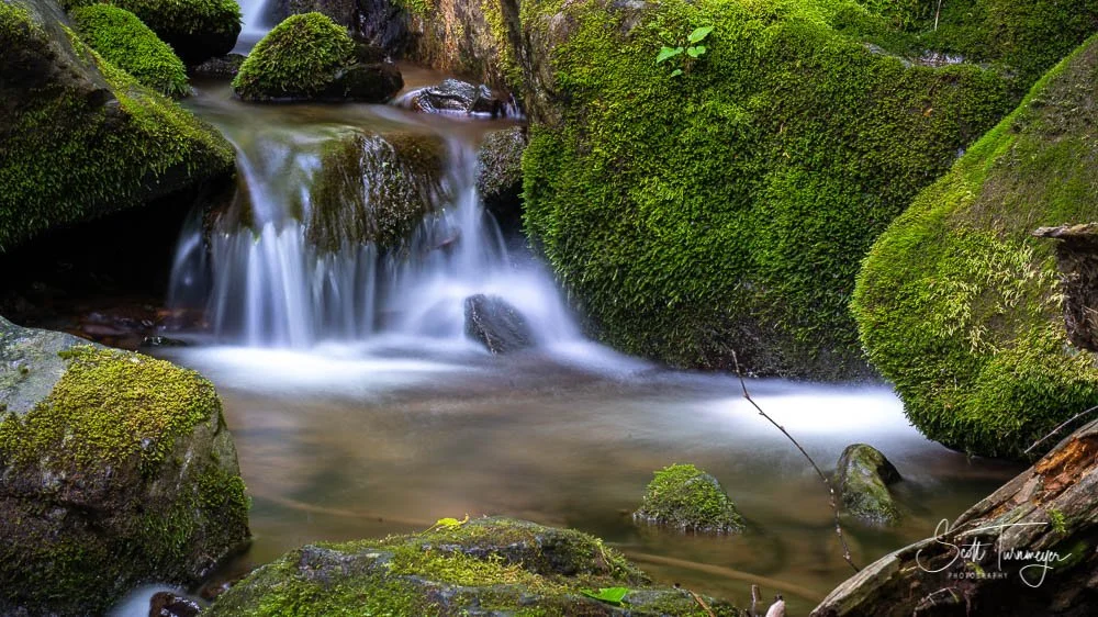 Long exposure waterfall photography in Shenandoah National Park