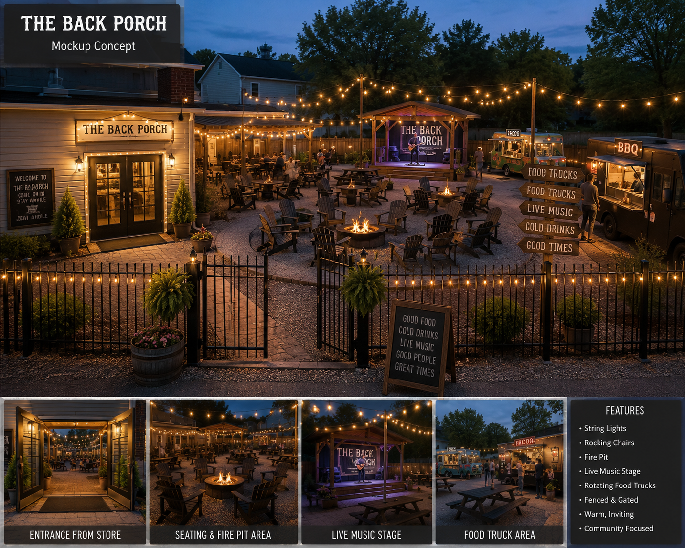 The Back Porch concept
