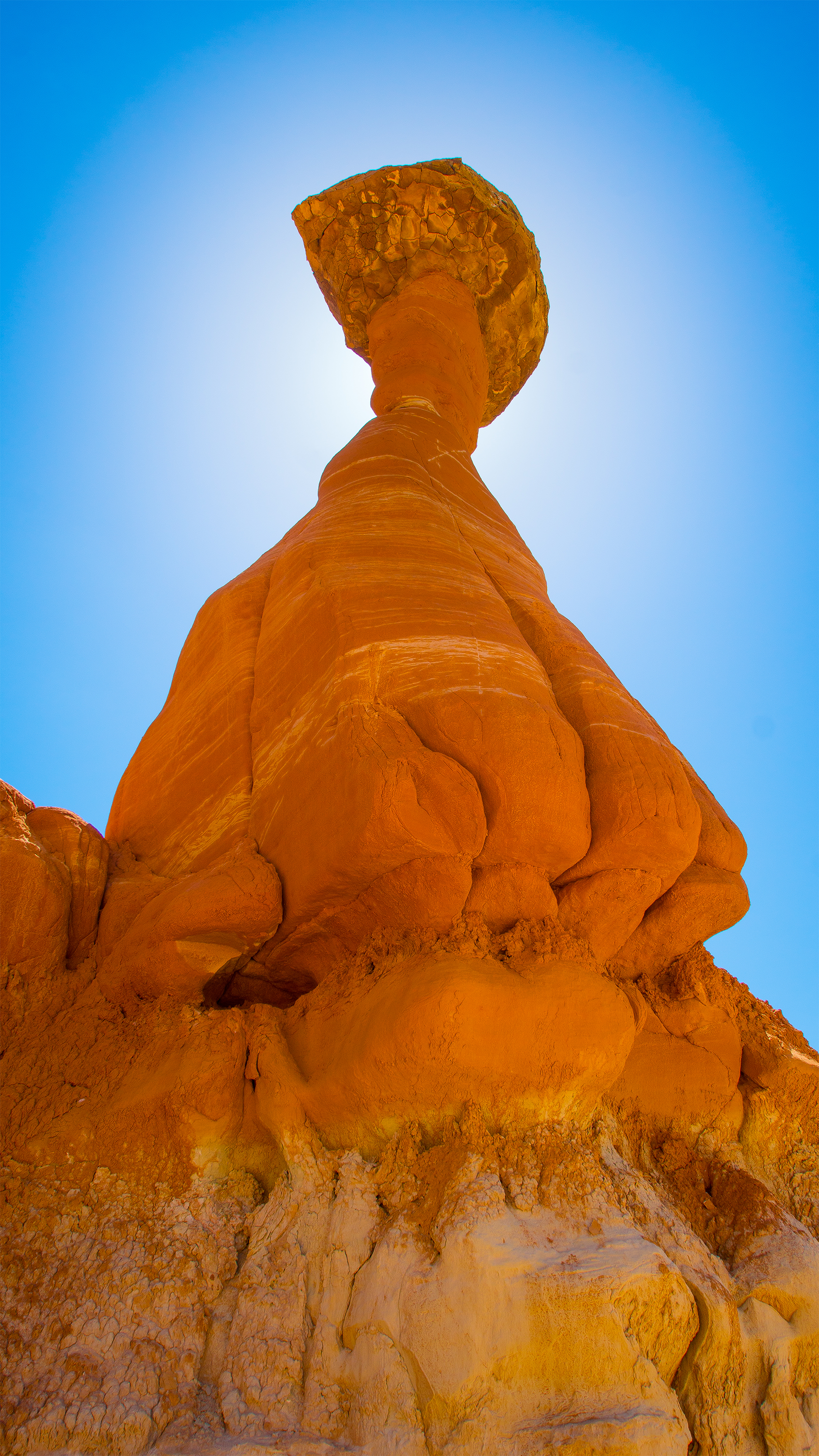 Hoodoo rock formation at Toadstool Hoodoos near Kanab Utah