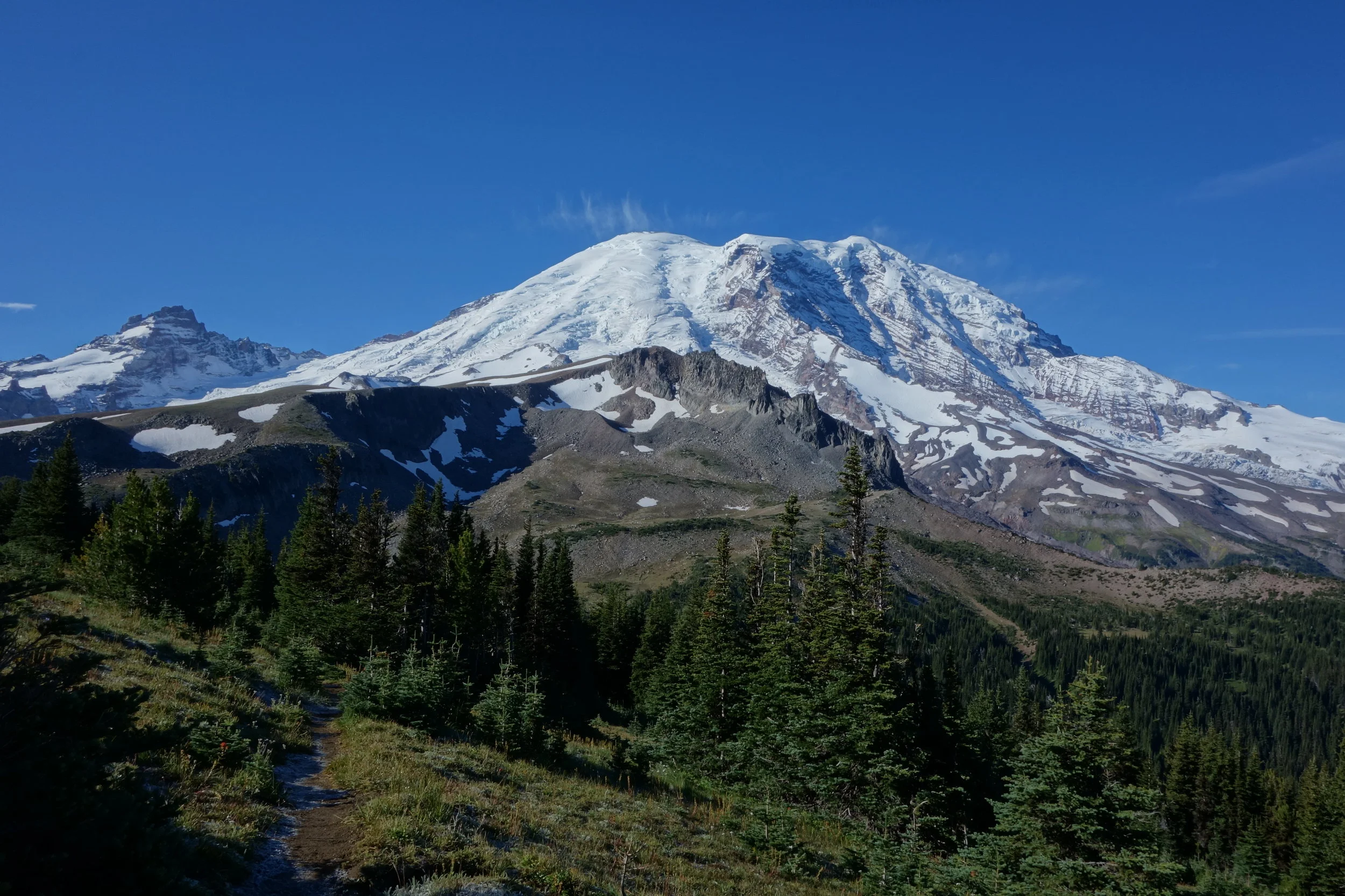  view from our campsite at Granite Creek. There are only 3 sites at this spot and when we arrived all were taken. A park ranger was there and decided to lay down the law, checked everyone's permit, and told the imposters to beat it. "But we are so ti