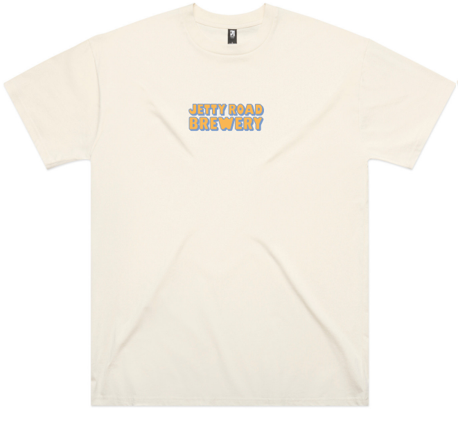 Jetty Road Bubble Logo Organic Classic Tee in Natural