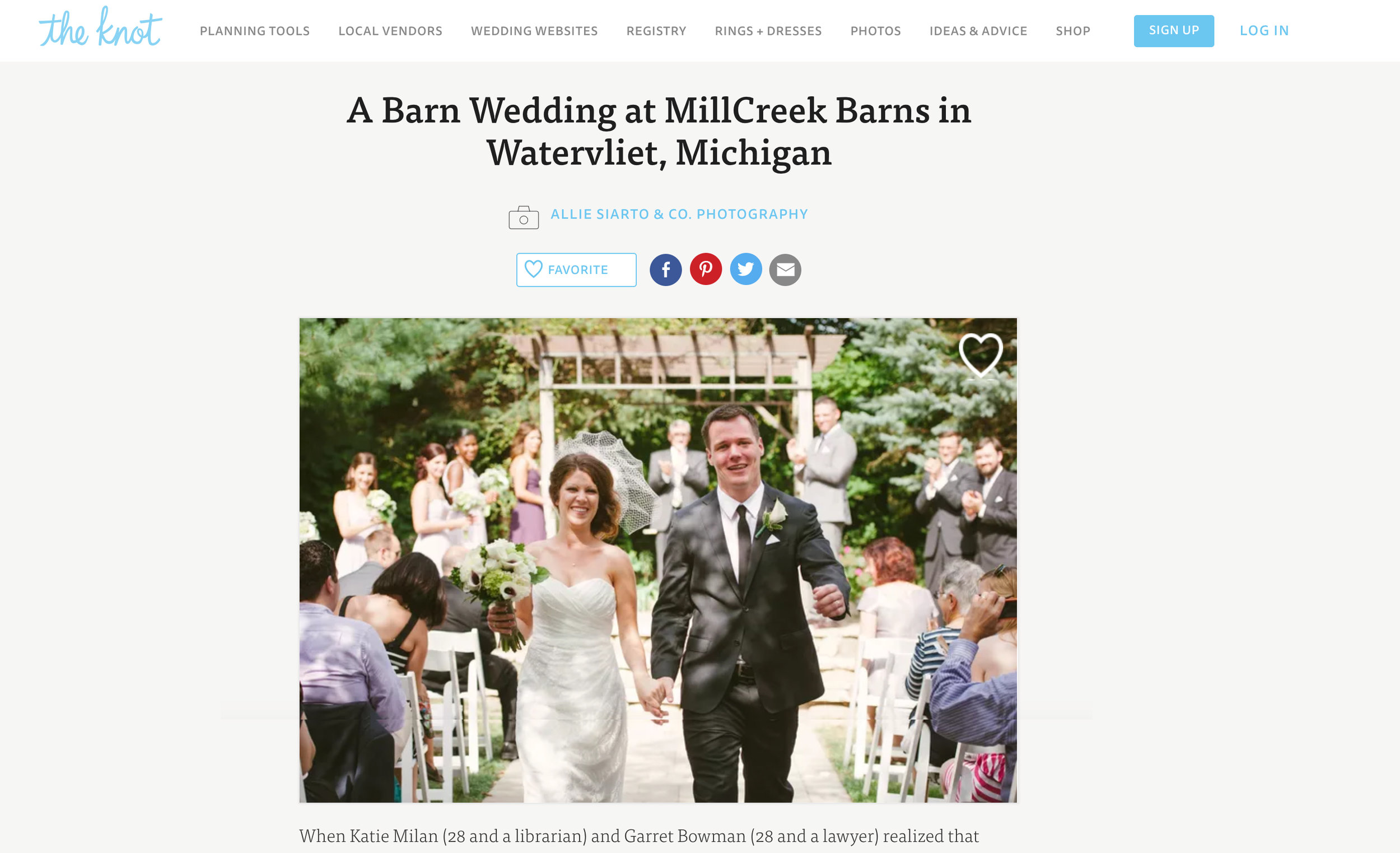 Millcreek Wilde Wedding - Watervliet, Michigan 