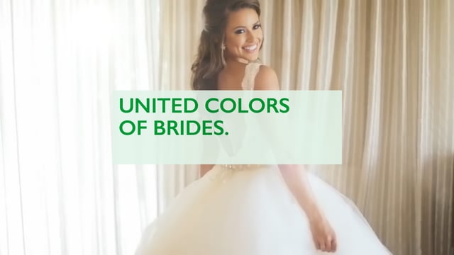 UNITED COLORS OF BRIDES // BENETTON & GIRLS NOT BRIDES