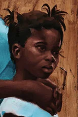 Sisters Giclee, Canvas, African American Art, Canvas Art, Wall Art, Black Art, Modern Art, Prints, Portrait, Art, Teal, Kids